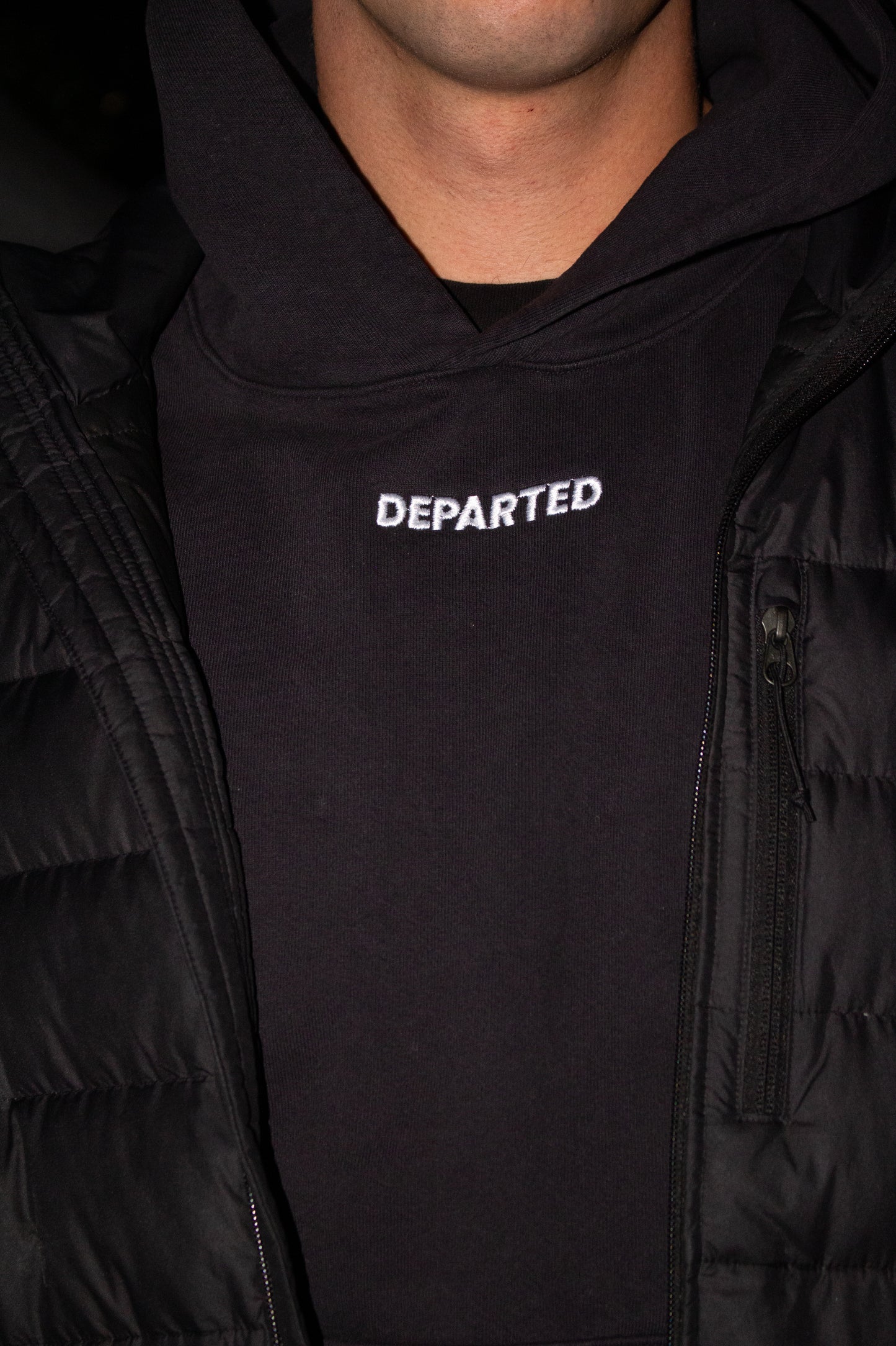 Departed Logo Hoodie | Black